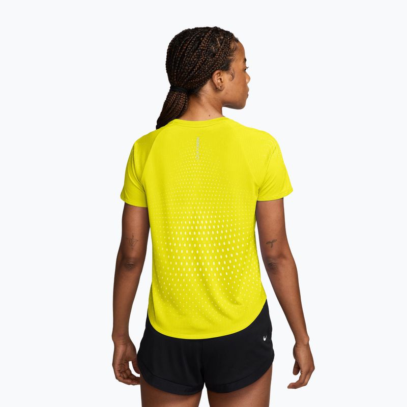 Women's running shirt Nike Swift Aero-FIT lemon venom/white 2