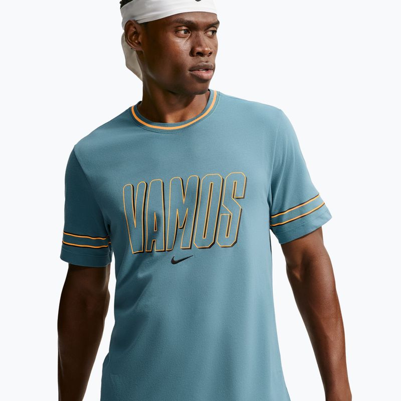 Men's T-shirt Nike Court Dri-FIT Cotton smokey blue 4