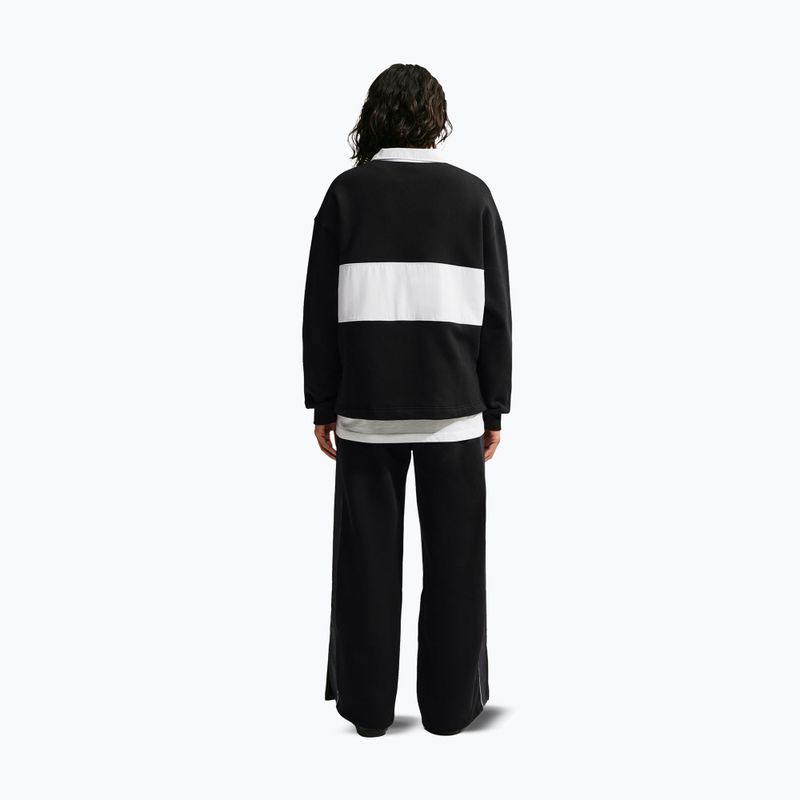 Women's sweatshirt Nike Studio Fleece Medium Weight total black/sail/sail 3