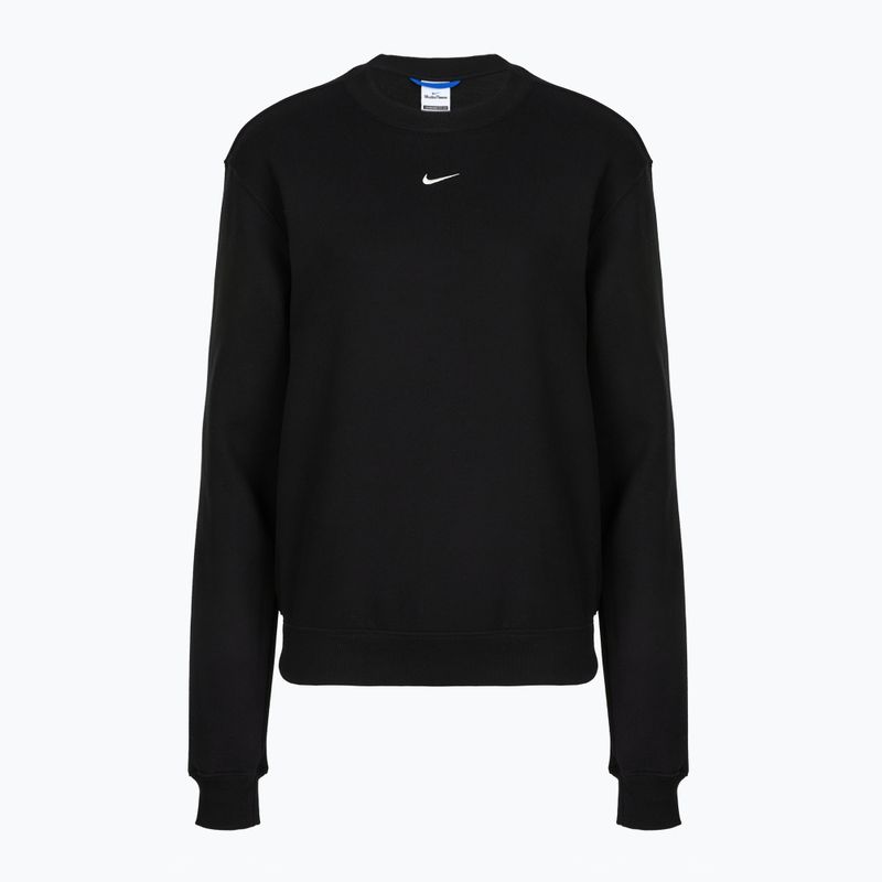 Women's sweatshirt Nike Studio Fleece total black/sail 4