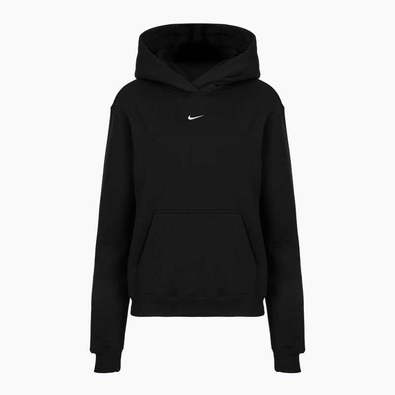 Women's sweatshirt Nike Studio Fleece total black/sail 4