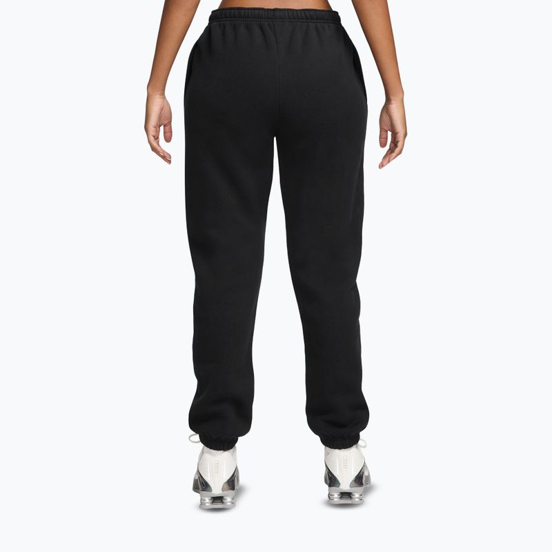Women's trousers Nike Studio Fleece total black/sail 2