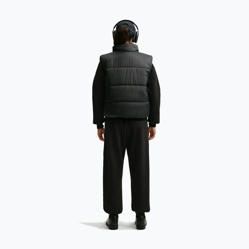 Women's trousers Nike Studio Fleece Medium Weight total black/sail 3