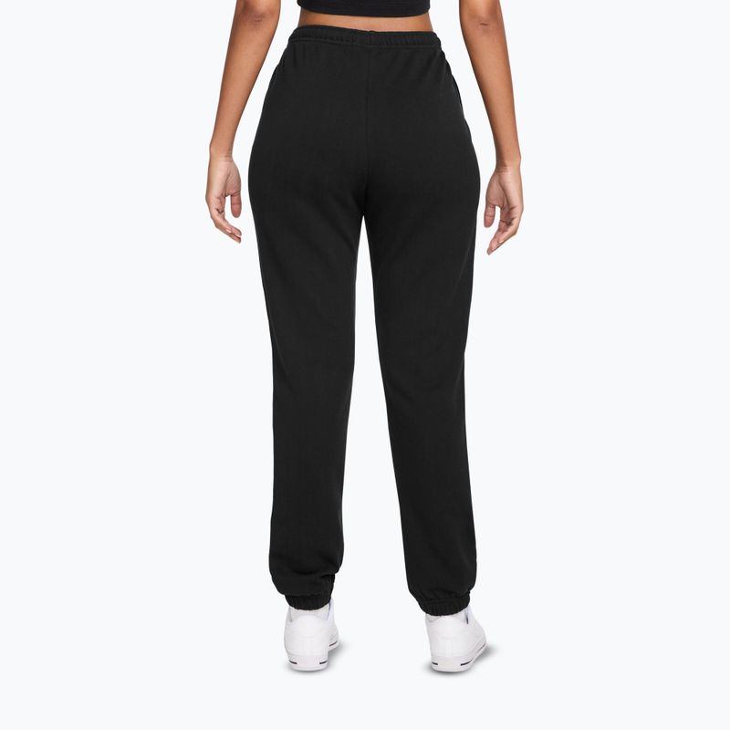 Women's trousers Nike Studio Fleece total black/sail 2