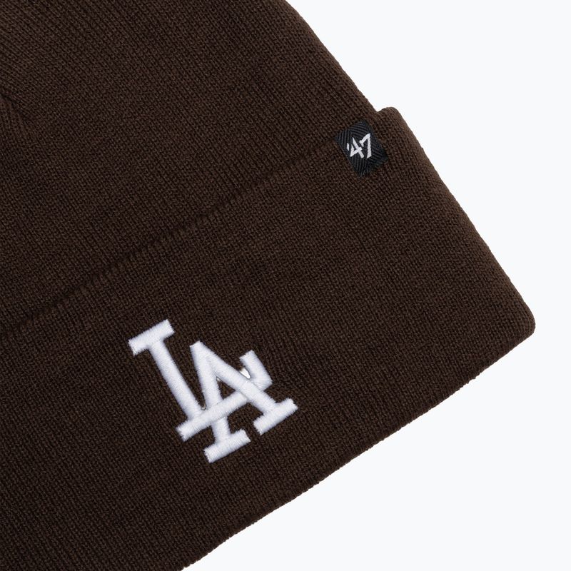Winter hat 47 Brand MLB Los Angeles Dodgers Sox Haymaker brown 3