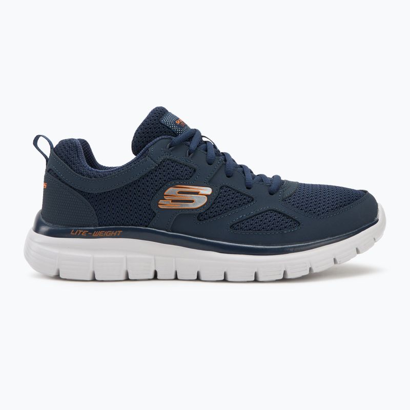 Men's shoes SKECHERS Burns Agoura navy/orange 2