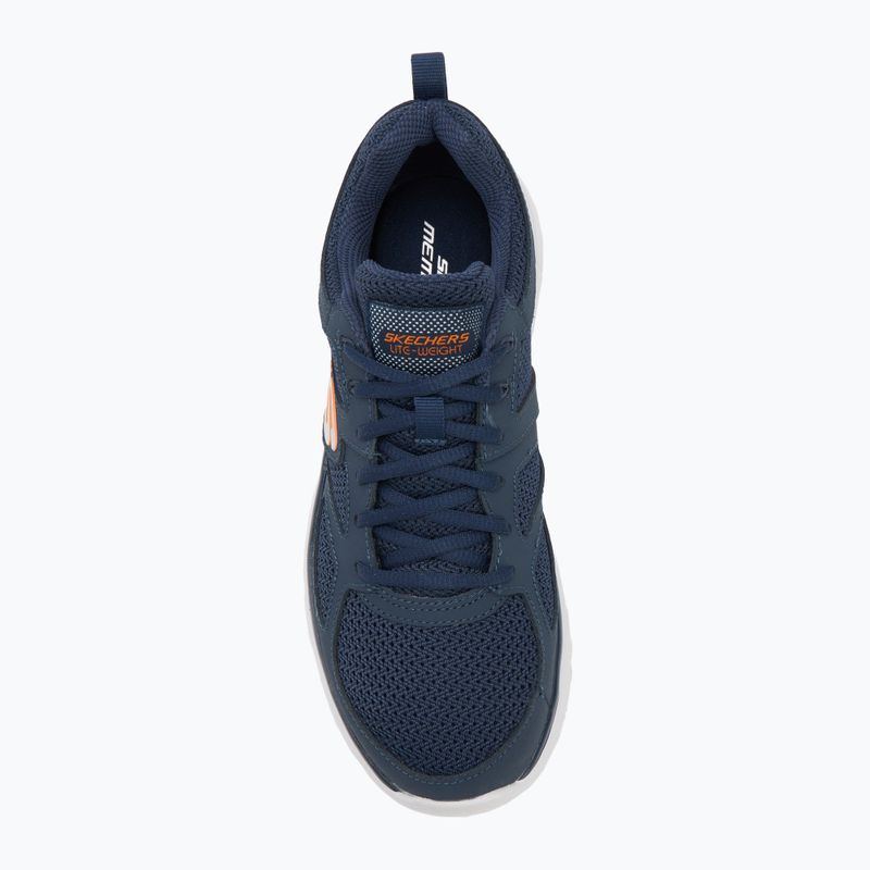 Men's shoes SKECHERS Burns Agoura navy/orange 5
