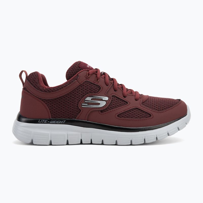 Men's shoes SKECHERS Burns Agoura burgundy 2