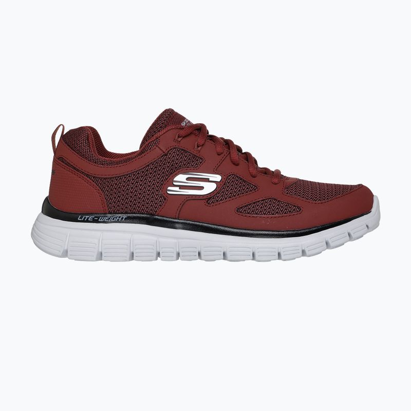 Men's shoes SKECHERS Burns Agoura burgundy 2