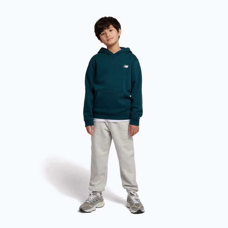Children's sweatshirt New Balance Brush Back Small Logo Hoodie medusa green 2
