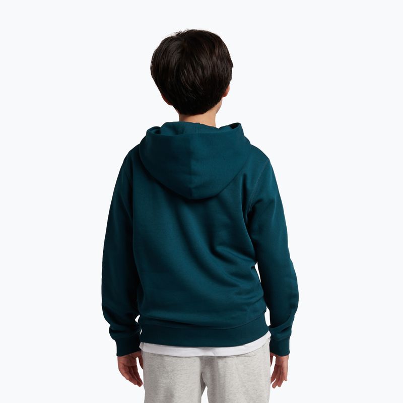 Children's sweatshirt New Balance Brush Back Small Logo Hoodie medusa green 3