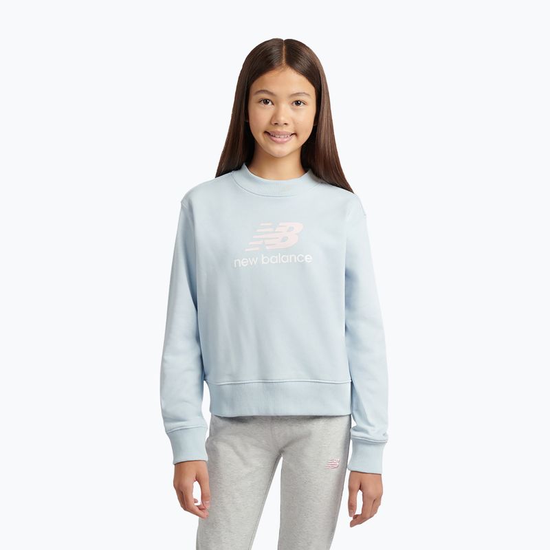 Children's sweatshirt New Balance FT Stacked Logo Crew oxford blue 2