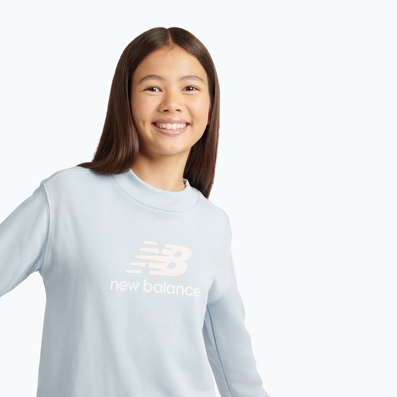 Children's sweatshirt New Balance FT Stacked Logo Crew oxford blue 5