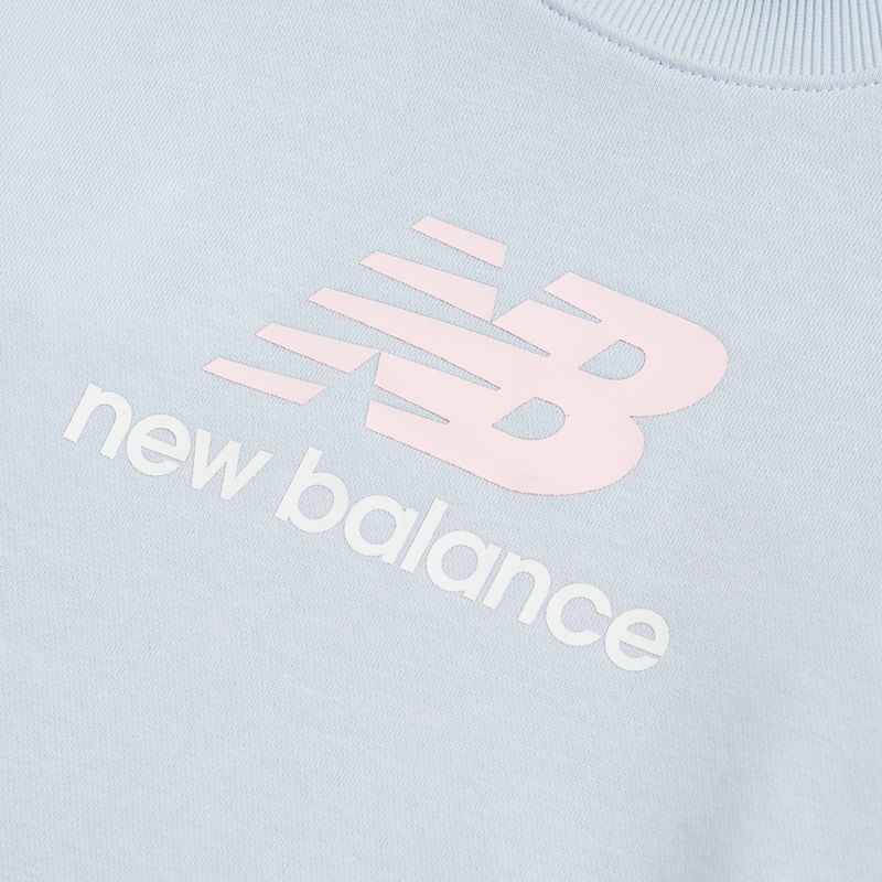 Children's sweatshirt New Balance FT Stacked Logo Crew oxford blue 8