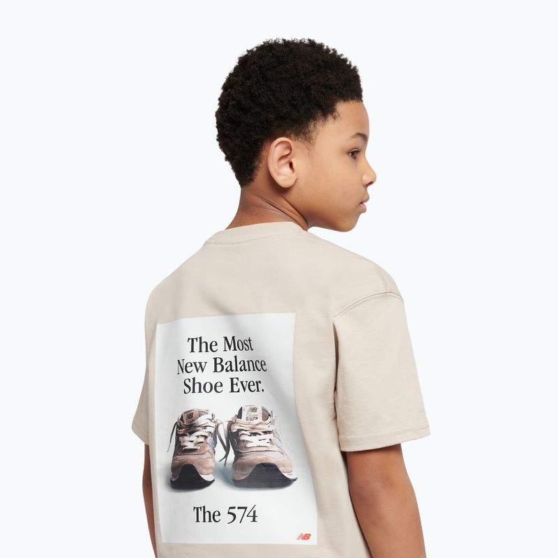 New Balance 574 Shoe Graphic Kids' T-Shirt timberwolf 5