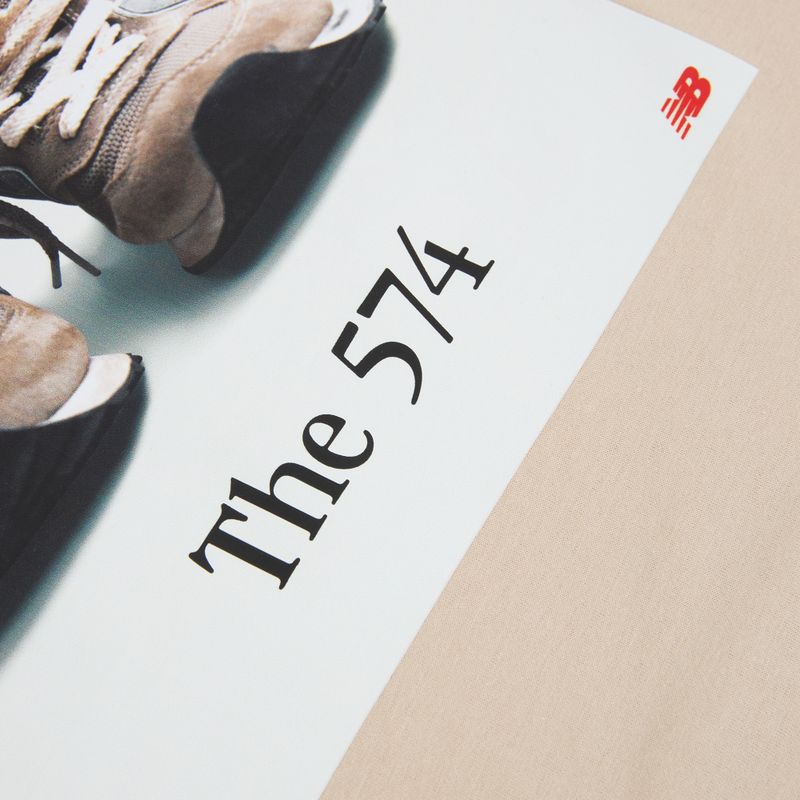 T-shirt New Balance 574 Shoe Graphic Tee timberwolf 8