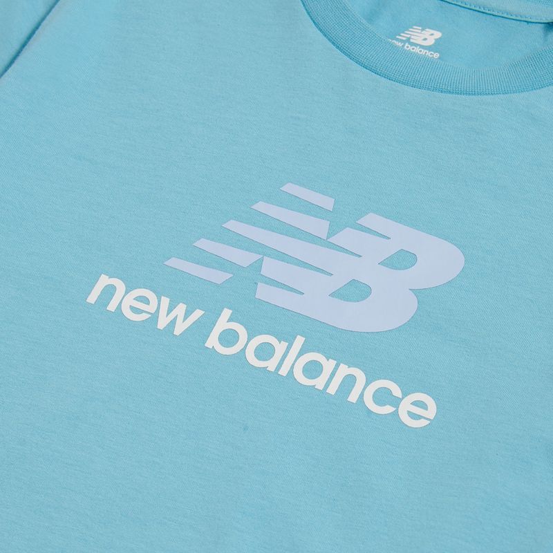 Children's T-shirt New Balance Jersey Stacked Logo Tee taffy blue 3