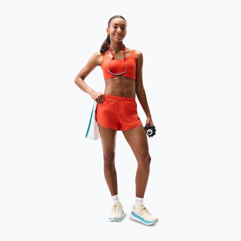 Women's running shorts New Balance Run Essentials 3" Short neo flame 2