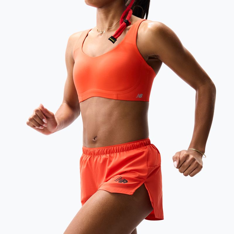 Women's running shorts New Balance Run Essentials 3" Short neo flame 3
