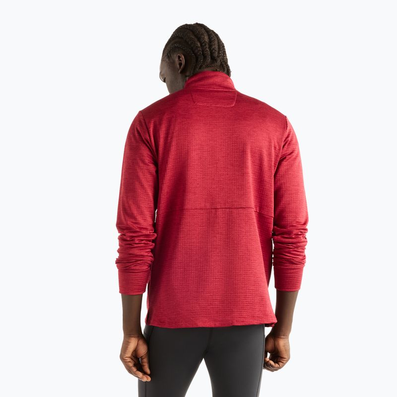 Men's running longsleeve New Balance Athletics Heat Grid 1/2 Zip podium red 3