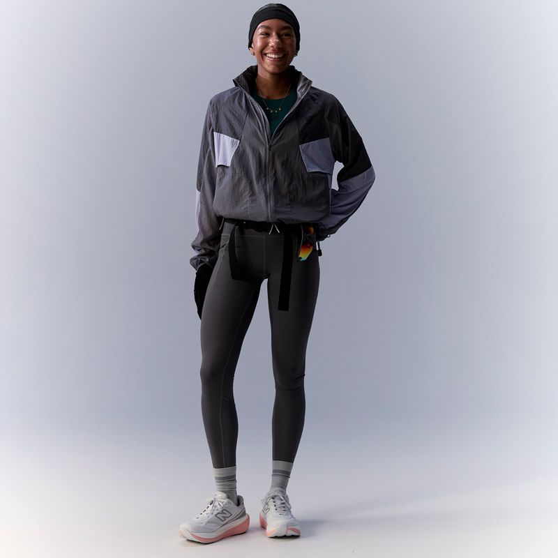 Women's running jacket New Balance Reflective RC Jacket neptune grey 7