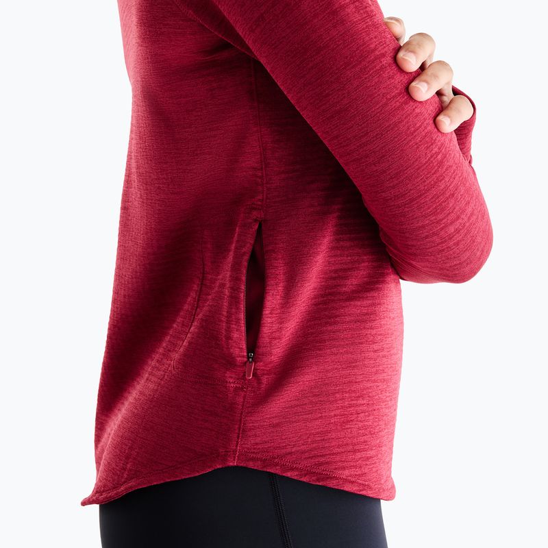 Women's running longsleeve New Balance Athletics Heat Grid 1/2 Zip podium red 7
