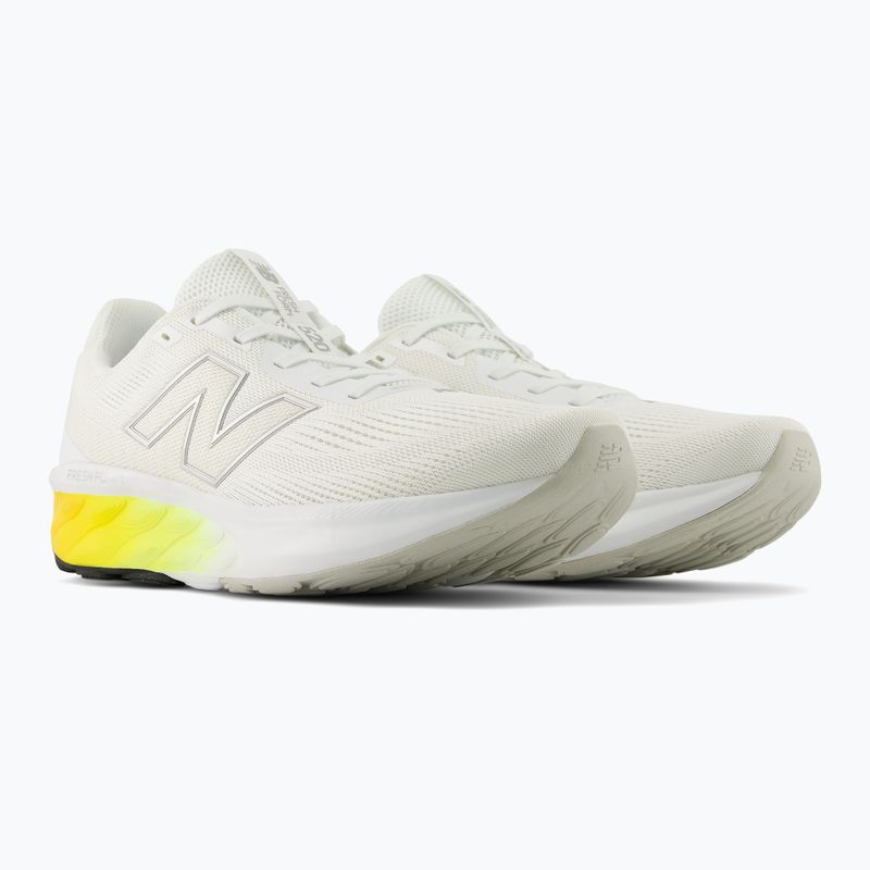 Men's running shoes New Balance Fresh Foam 520's V9 white/silver metallic/satsuma orange 4