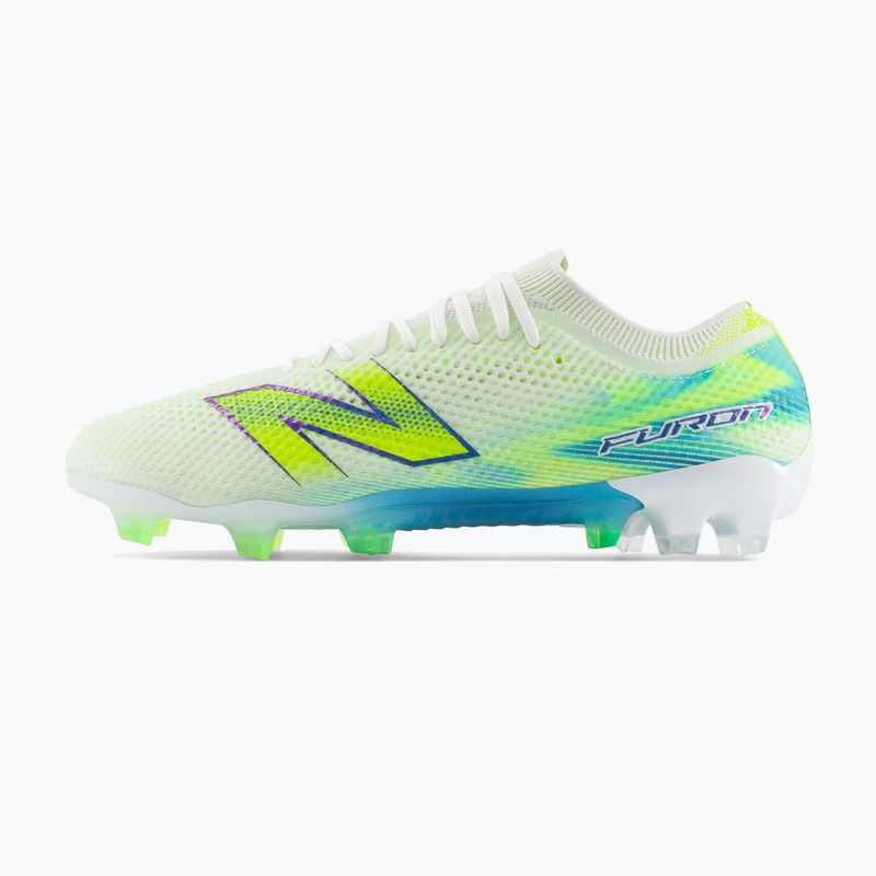 Football boots New Balance Furon Elite V9 FG white/alkaline green 3