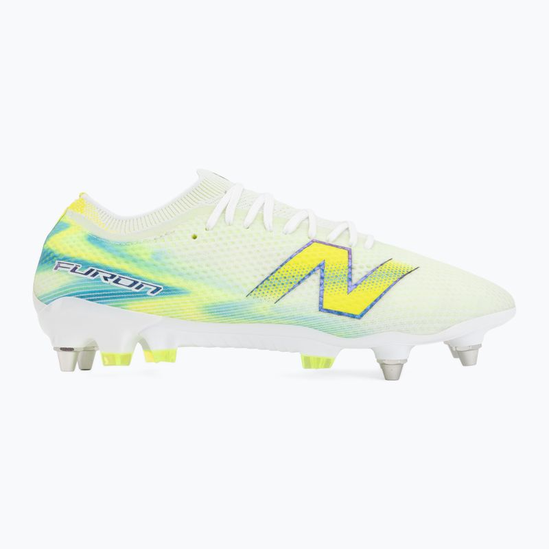 Football boots New Balance Furon Elite V9 SG white/alkaline green 2