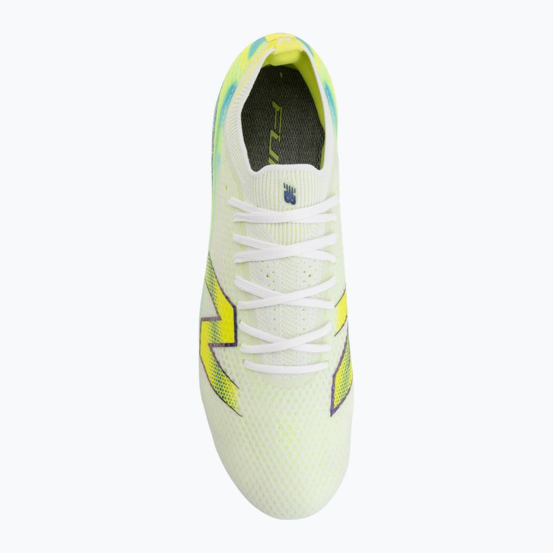 Football boots New Balance Furon Elite V9 SG white/alkaline green 5