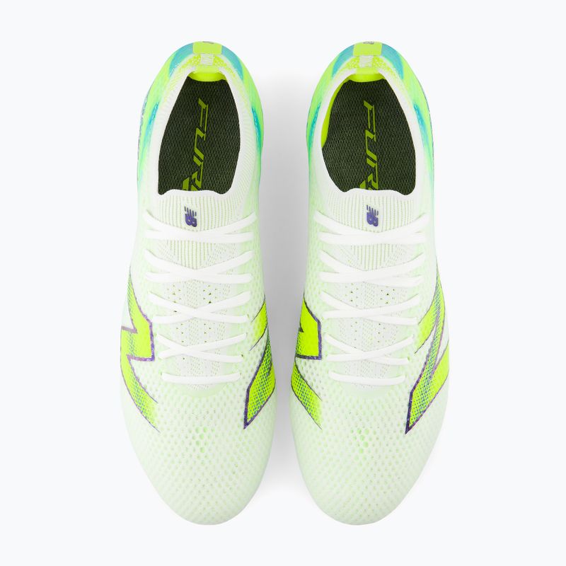 Football boots New Balance Furon Elite V9 SG white/alkaline green 5