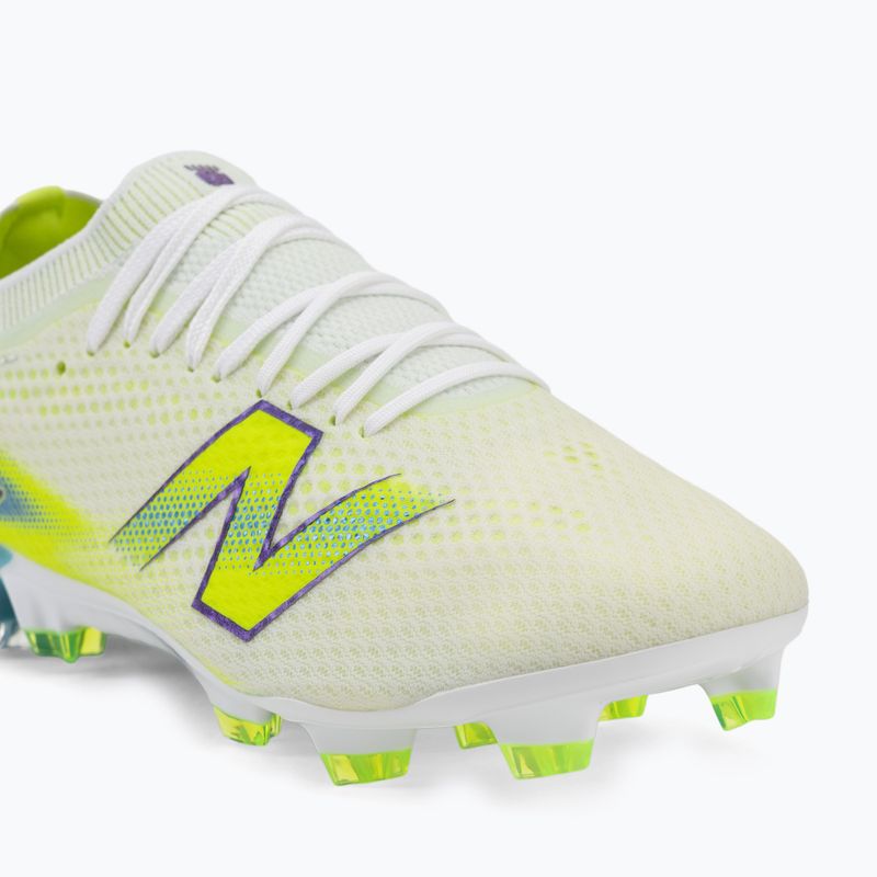 Football boots New Balance Furon Pro V9 FG white/alkaline green 7