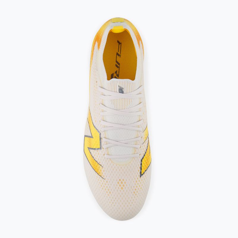 Football boots New Balance Furon Pro V9 FG fresh air/satsuma orange 4