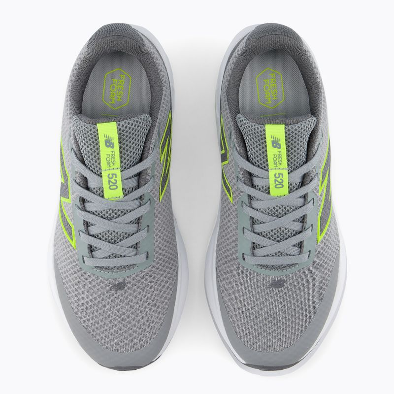 Children's running shoes New Balance 520's Lace V9 grey matter/Ssate grey/alkaline green 7