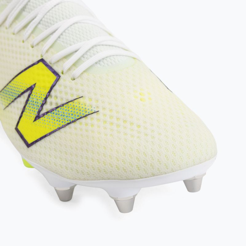 Football boots New Balance Furon Pro V9 SG white/alkaline green 7