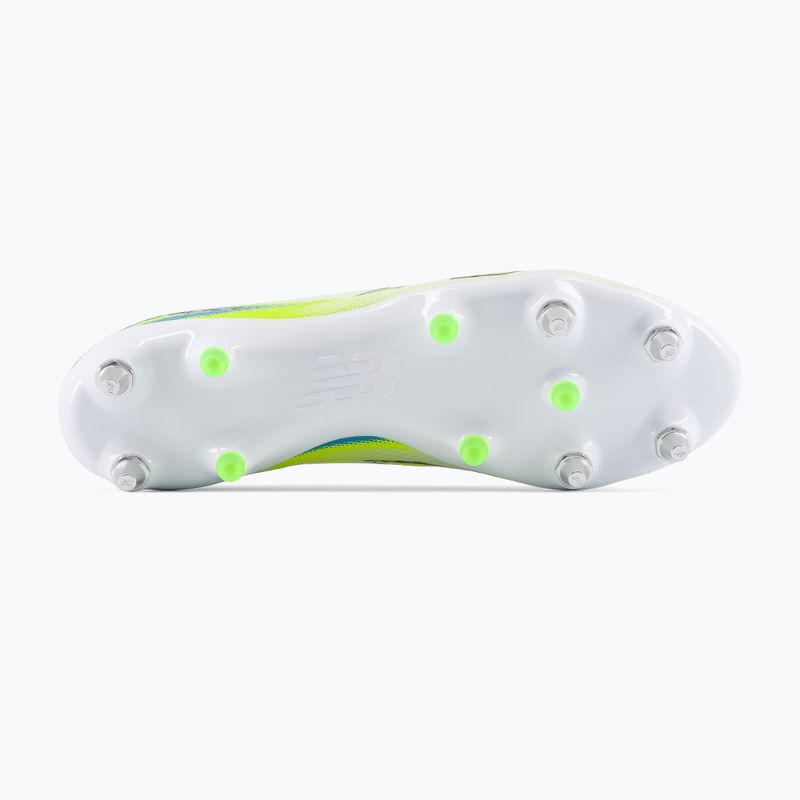 Football boots New Balance Furon Pro V9 SG white/alkaline green 4