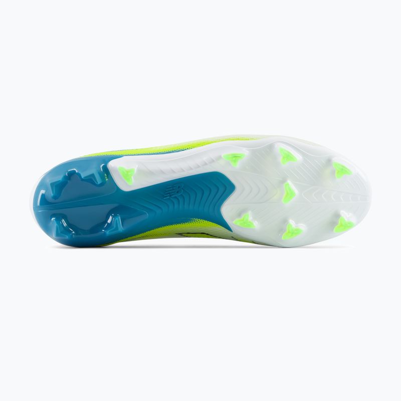 Football boots New Balance Furon Team V9 FG white/alkaline green 3