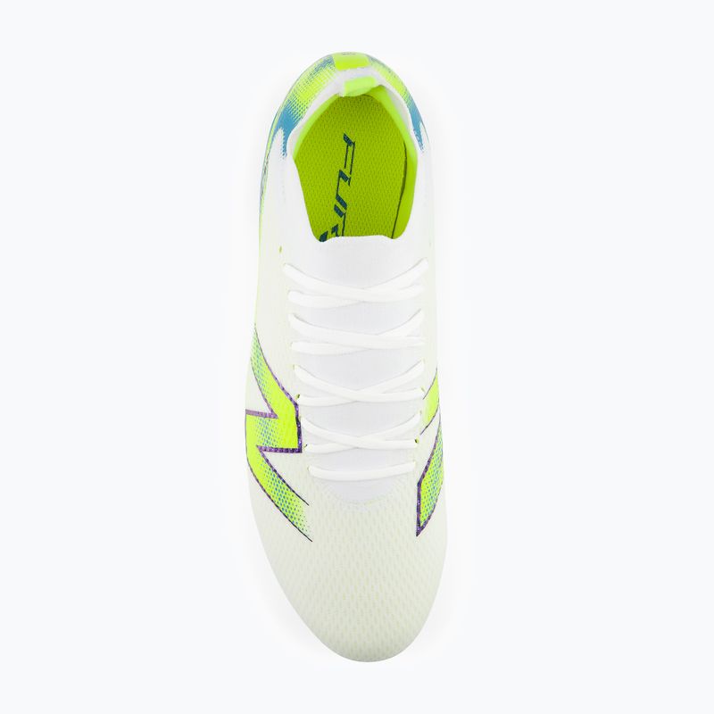 Football boots New Balance Furon Team V9 FG white/alkaline green 4