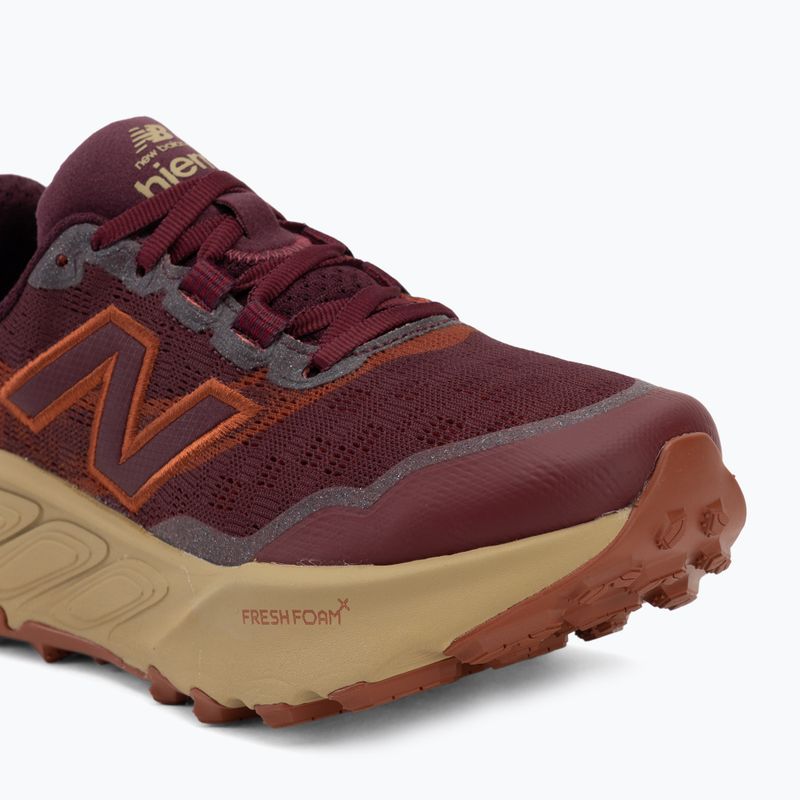 Men's running shoes New Balance Fresh Foam X Hierro V9 mulled wine/neo flame 7