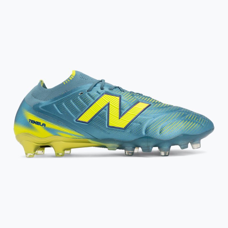 Football boots New Balance Tekela Elite Low V5 FG metallic blue/alkaline green/team navy 2