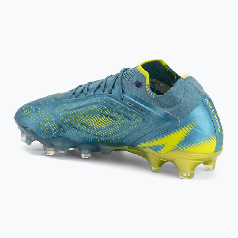 Football boots New Balance Tekela Elite Low V5 FG metallic blue/alkaline green/team navy 3