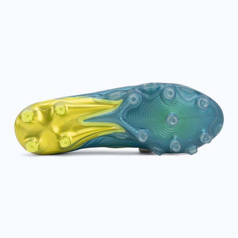 Football boots New Balance Tekela Elite Low V5 FG metallic blue/alkaline green/team navy 4