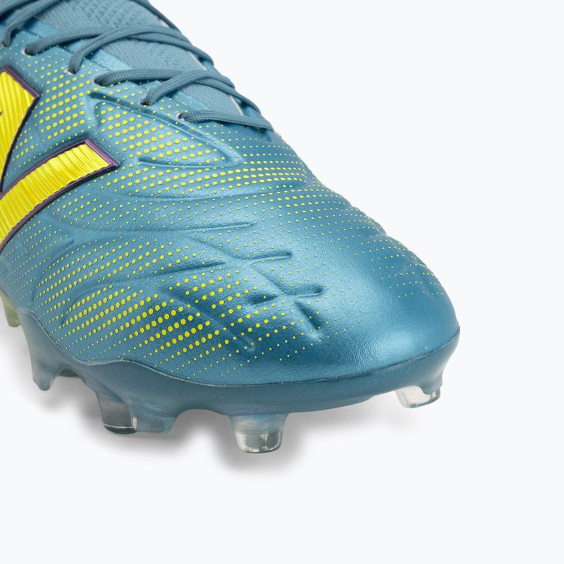 Football boots New Balance Tekela Elite Low V5 FG metallic blue/alkaline green/team navy 7