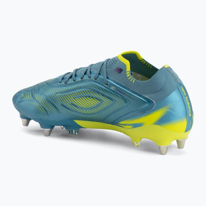 Football boots New Balance Tekela Elite Low V5 SG metallic blue/alkaline green/team navy 3