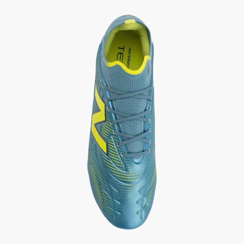 Football boots New Balance Tekela Elite Low V5 SG metallic blue/alkaline green/team navy 5