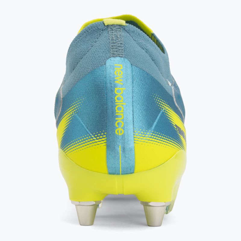 Football boots New Balance Tekela Elite Low V5 SG metallic blue/alkaline green/team navy 6