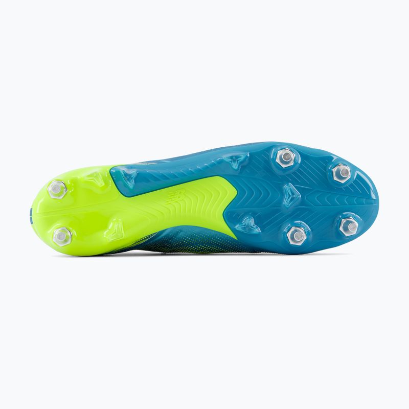 Football boots New Balance Tekela Elite Low V5 SG metallic blue/alkaline green/team navy 3