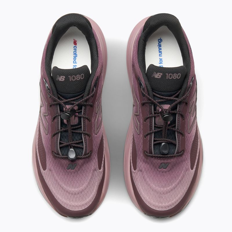 Women's running shoes New Balance 1080's V15 cherry leather/fast track 5