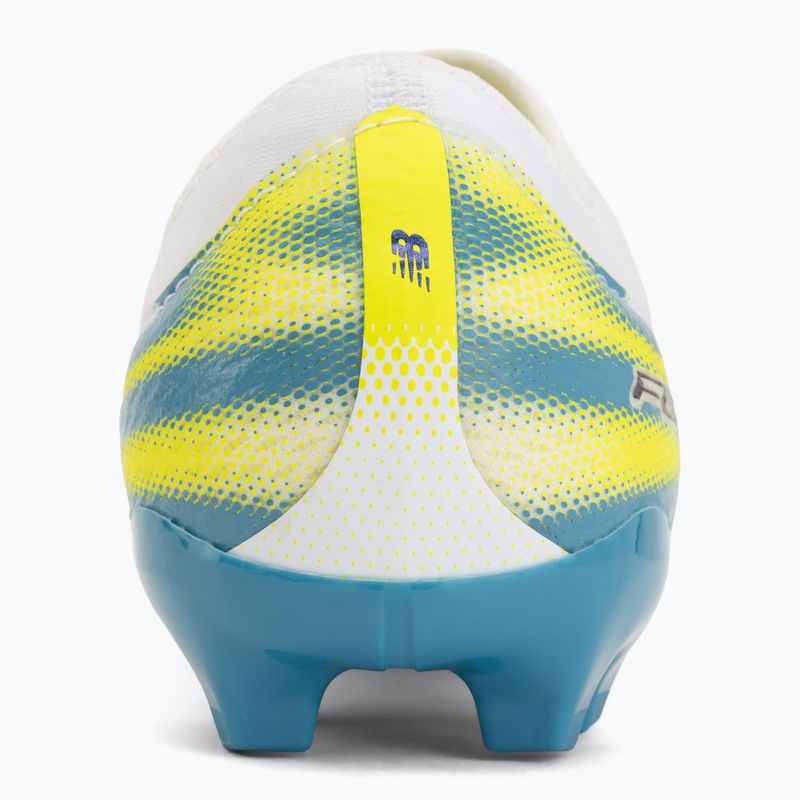 Children's football boots New Balance Furon Team V9 FG white/alkaline green 6