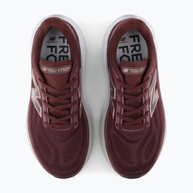 Women's running shoes New Balance Fresh Foam More V6 cherry leather/fast track 5